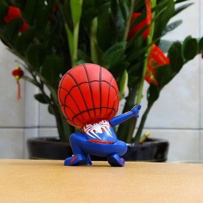 Marvel Avengers Spider Man Cute Action Figure Posture Anime Decoration Collection Figurine Toy Model Ornaments Children Gift