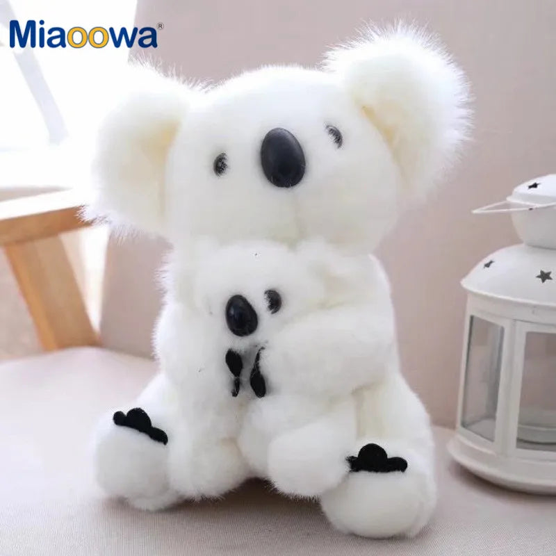 1pc Kawaii Simulation Australia Koala Plush Toy Stuffed Animal Doll Mom Baby Kids Infant Girls Toys Birthday Gift Home Decor