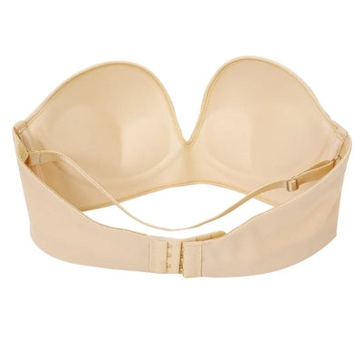 Front Closure Bras For Women Push Up Strapless Bra Seamless Brassiere Soft Underwear Female Sexy Invisible Lingerie Intimate