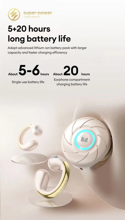 New Monster MQT46 Wireless Bluetooth V5.4 Earphones 25H Long Battery Life Gaming Earbuds Waterproof Denoise Clear Calls Headset