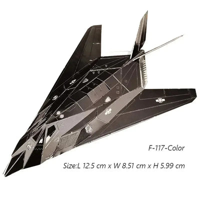 3D Metal Puzzle Air Force J-20 J-10B Fighter KA-50 RAH-66 VF-1S DIY Handmade Assembly Model Jigsaw Puzzle Toys For Adult Kids