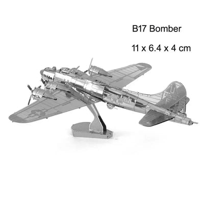 3D Metal Puzzles Military J-20 J-10B SU-34 KA-50 Fighter UFO RAH-66 Helicopter DIY Handmade Assemble Model Jigsaw Puzzles