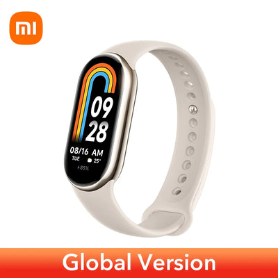 الإصدار العالمي من سوار Xiaomi Band 8 AMOLED مقاس 1.62 بوصة وعمر بطارية طويل للغاية يصل إلى 16 يومًا وسوار ذكي مزود بأكثر من 150 وضعًا رياضيًا