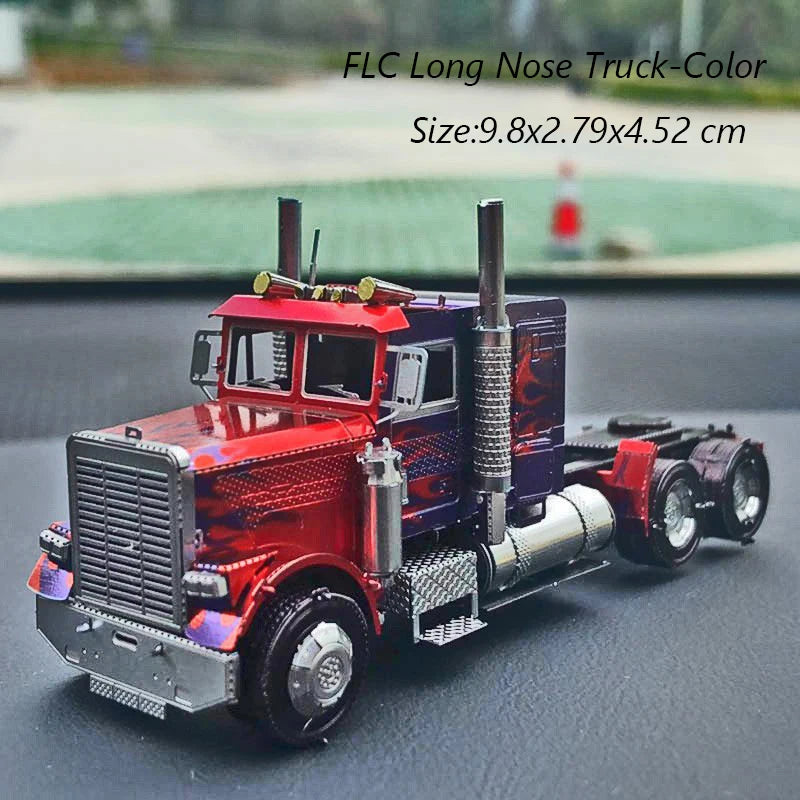 3D Metal Puzzle Mixer Truck Engineering Vehicle DIY Handmade Assembly Model Jigsaw Puzzle Toys For Adult Kids