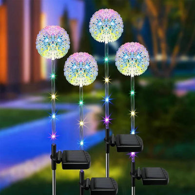 Outdoor Solar Dandelion Light with 2 Modes Solar Garden Lights IP65 Waterproof Decoration Light for Garden Lawn Yard Wedding