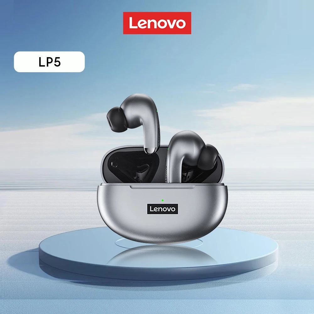 Original Lenovo LP5 Wireless Bluetooth Earphone Fast Charging Long Endurance HD Call With Microphone Sports Waterproof Headset