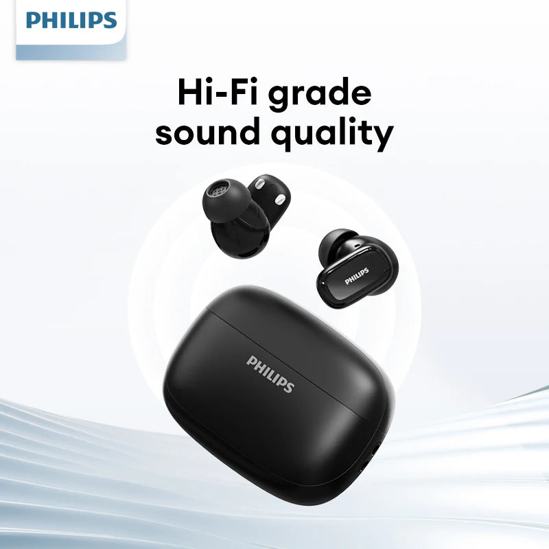 Original Philips TAT2569 Wireless Bluetooth V5.4 Earphones Ultra-Long Standby Runing Sport Headset With Mic Waterproof Earbuds