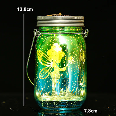 Solar Mason Jar Light Solar Lantern Fairy Lights Waterproof IP65 Hanging Standing Solar Lamp Garden Ornament For Patio Lawn