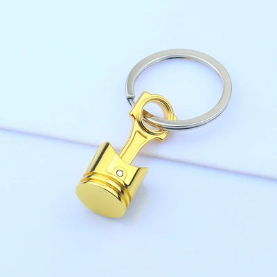 Mini Zinc Alloy Auto Parts Keychains Simulated Speed Gearbox Absorber Motor Piston Pendant Car Keys Holder Keyring Cute Men Gift