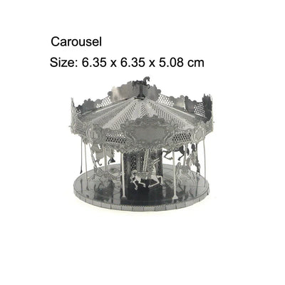 3D Metal Puzzle Yue Yang Tower Chinese Classical Architecture Assembly Model Kits DIY Laser Cut Jigsaw Puzzle Toy For Kids Adult