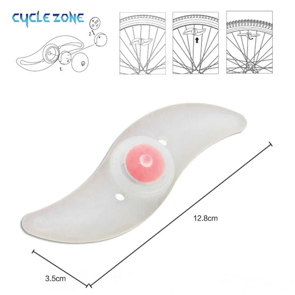 أضواء عجلة الدراجة، أضواء الإطارات، 3 أوضاع، مصباح LED للإطارات، تحذير سلامة الدراجة، سهل التركيب، ملحقات الدراجات الجبلية