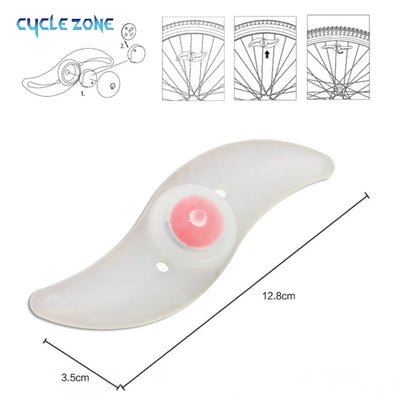 أضواء عجلة الدراجة، أضواء الإطارات، 3 أوضاع، مصباح LED للإطارات، تحذير سلامة الدراجة، سهل التركيب، ملحقات الدراجات الجبلية