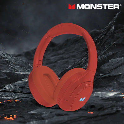 New Monster XKH02 Wireless Bluetooth 5.4 Gaming Headset 35H Long Battery Life Earpiece ANC Noise Cancellation Headphone With Mic