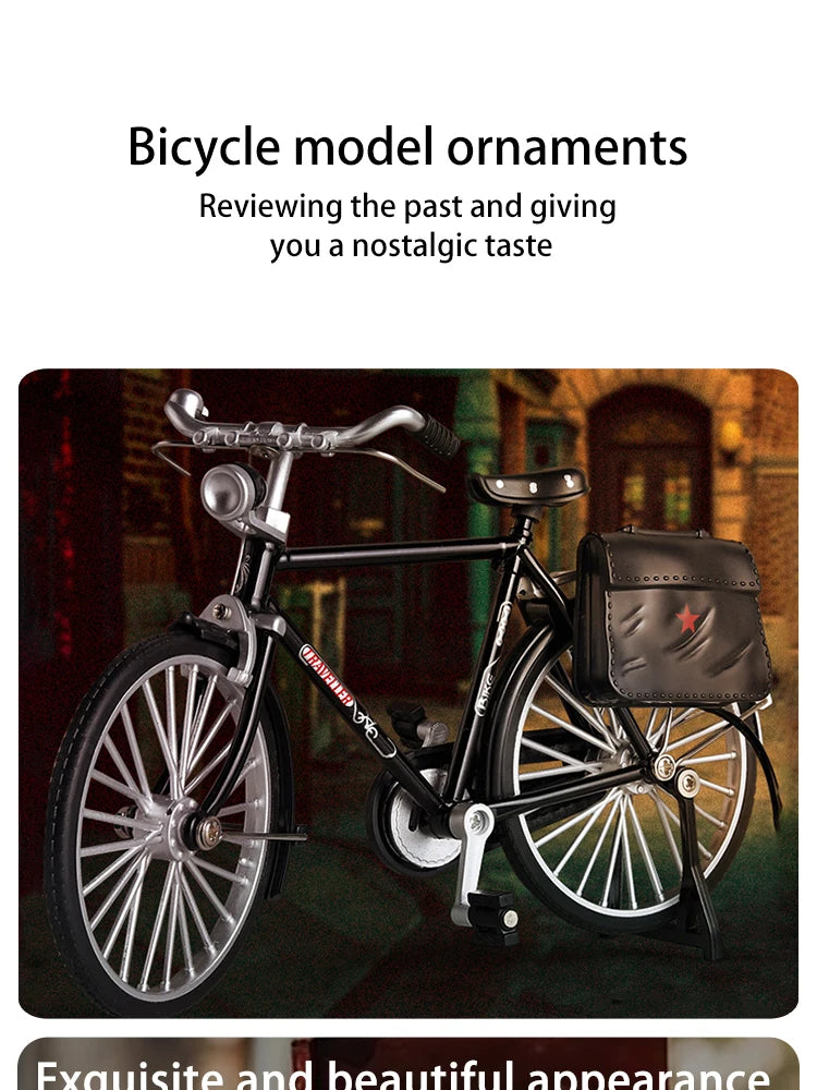 Two Eight Bars Bicycle Model Ornament Retro Nostalgic Decorations Desktop Small Ornaments Home Decorations