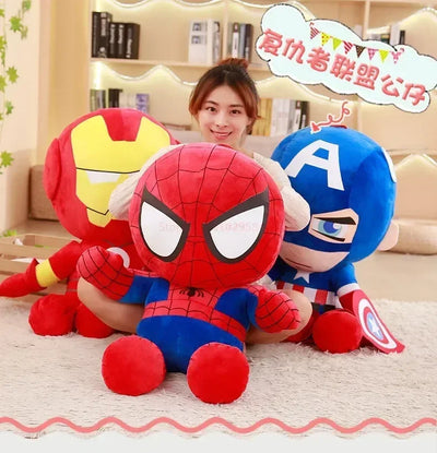 25/35cm Marvel Spiderman Plush Toy Soft Stuffed Cartoon Stuffed Doll Large Plush Boy Cloth Doll Pillow Kid Christmas Gift