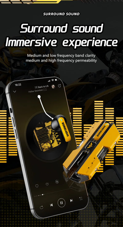 Transformers TF-T01 TWS Earphones Bluetooth 5.3 Wireless Earphone Low Latency HIFI Stereo Headset Gaming Music Dual Mode Earbuds