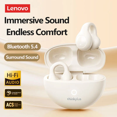 Choice Lenovo LP25 OWS Wireless Bluetooth Headphones Long Battery Life Game Headset HIFI Stereo Sound Earphone HD Call With Mic