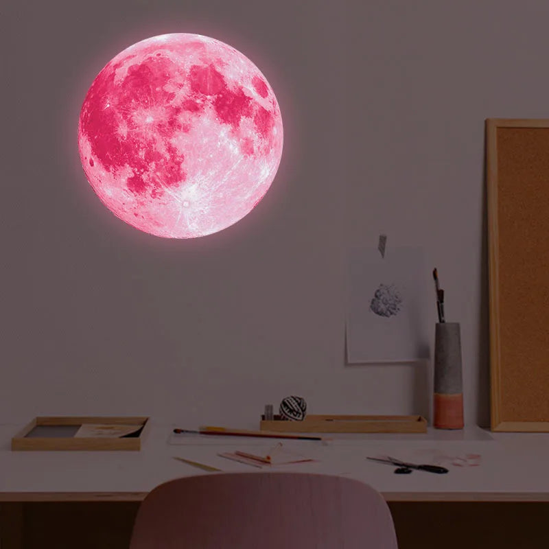 Luminous Stars Moon Wall Stickers for Home Kids Bedroom Living Room Decorations Fluorescent Decals Glow in the Dark Starry Sky