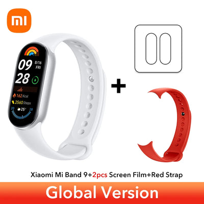 الإصدار العالمي من سوار Xiaomi Smart Band 9 مع أكثر من 150 وضعًا رياضيًا وشاشة AMOLED مقاس 1.62 بوصة وإطار معدني ملون ومراقبة الأكسجين في الدم طوال اليوم