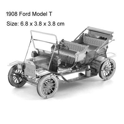 Land vehicle 3D Metal Puzzle KART Tank model DIY Laser Cut Jigsaw Model For Adult kid Educational Toys Desktop decoration