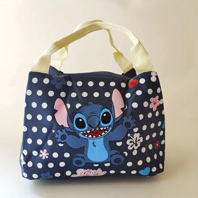 Stitch Anime Insulated Lunch Bag, Thermal Lunch Box Satchel Bag For Office, Picnic, Beach, Travel, Cute Cartoon Lunch Bag