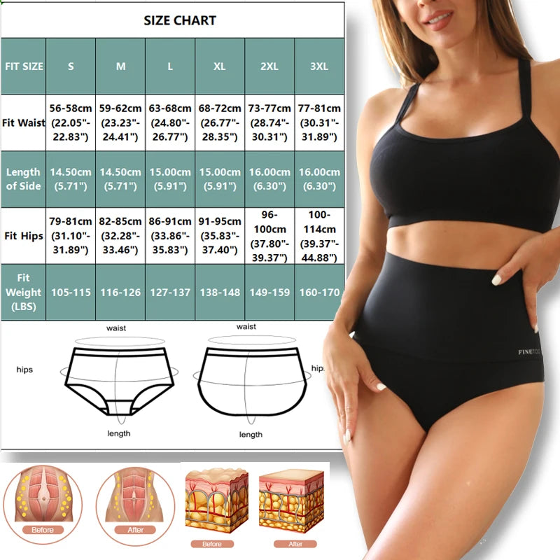 3PCS/Set Women High Rise Seamless Shapewear Bodysuit Ice Silk Tummy Control Butt Lifter Briefs Female Slimming Soft Underwear