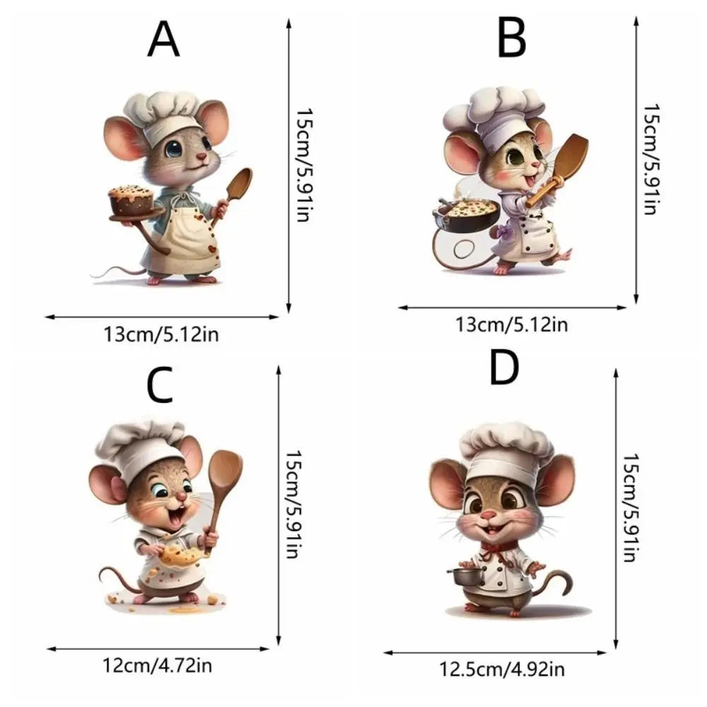 Creative Cartoon Cute Mouse Self-adhesive Wall Stickers Bedroom Living Room Corner Stairs Home Decorative Wall Sticker Wallpaper