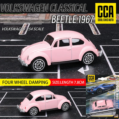 CCA 1:64 Volkswagen Beetle Exquisite hanging model classic car static car model alloy die-casting car model collection gift toy