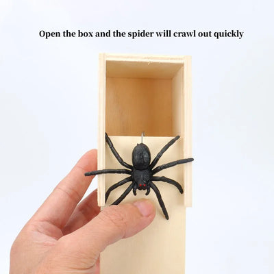 Spider Box Fake Tongue for Kids Finger Through Nail Toys Halloween Party Favors Funny Prank Toy Cute Gift for Kids decoration