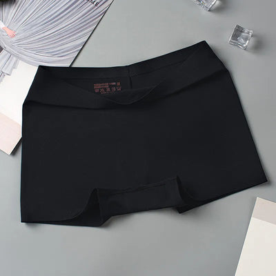 Women Seamless Safety Short Pants Panties Anti Exposure Underwear L XL Black Casual Ventilate Soft Sports Fitness Yoga