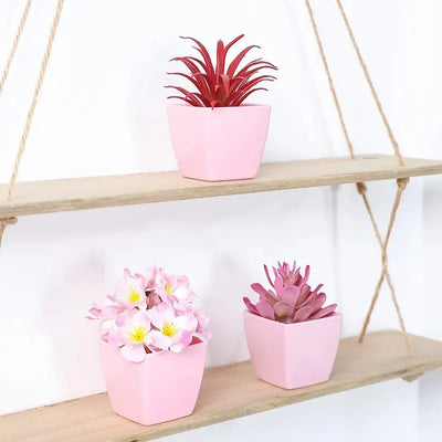 2024 Artificial Flower Potted Plant, Used Year-Round For Home, Bedroom, Study, Office Desktop Shelf Decoration