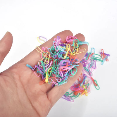 1000Pcs/Bag Colorful Small Disposable Hair Bands Scrunchie Girls Elastic Rubber Band Ponytail Holder Hair Accessories Hair Ties