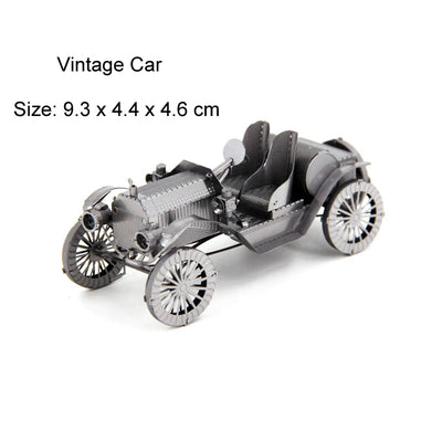 Land vehicle 3D Metal Puzzle KART Tank model DIY Laser Cut Jigsaw Model For Adult kid Educational Toys Desktop decoration