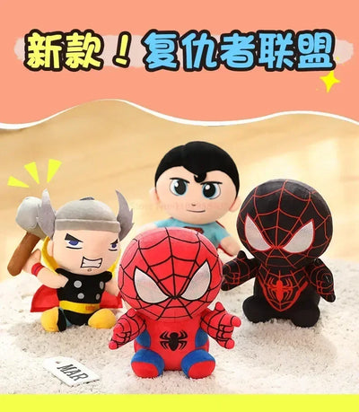 25/35cm Marvel Spiderman Plush Toy Soft Stuffed Cartoon Stuffed Doll Large Plush Boy Cloth Doll Pillow Kid Christmas Gift