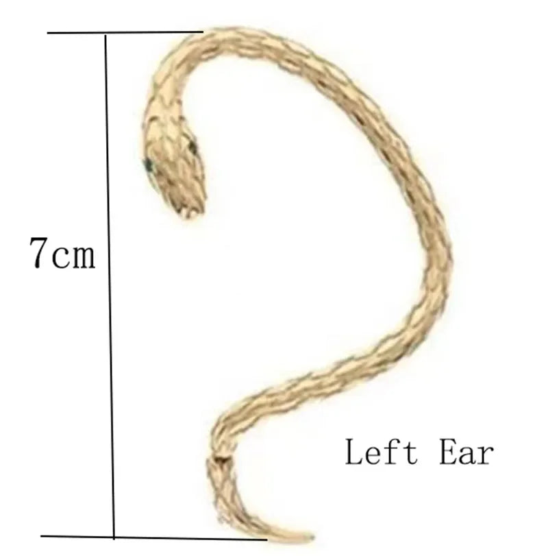 Small Snake Winding Earrings Female Vintage Creative Tide Male Couples Niche Design Sense