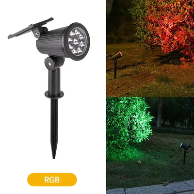 9 LEDs Solar Spotlights,Outdoor IP65 Waterproof,Spot Lights,Brightness Adjustable for Garden Backyard Driveway Patio Law Decor