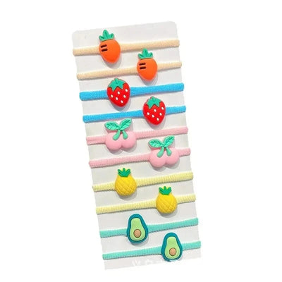 20-40 Pieces/Set Rubber Band for Children Cartoon Hair Band New Sweet Hair Rope Hair Accessories