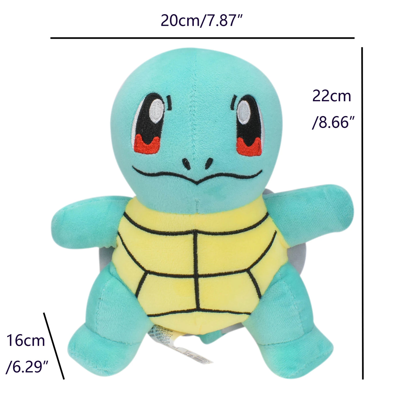 Pikachu 20cm Stuffed Plush Toys Kawaii Raichu Jenny Turtle Anime Doll Kids Birthday Christmas Gift