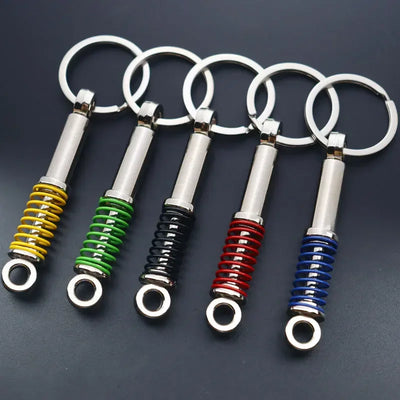 Mini Zinc Alloy Auto Parts Keychains Simulated Speed Gearbox Absorber Motor Piston Pendant Car Keys Holder Keyring Cute Men Gift