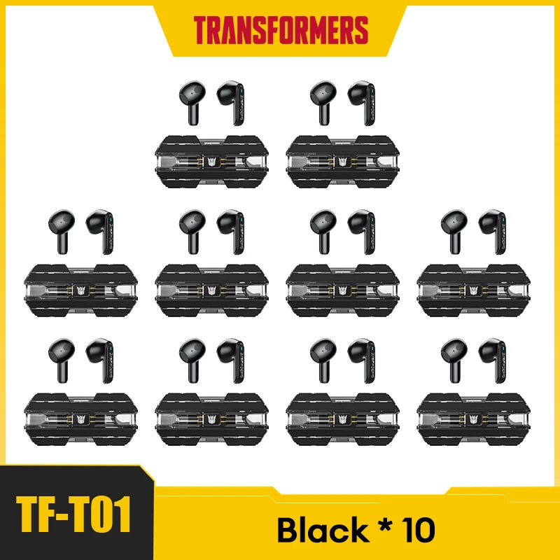 Transformers TF-T01 TWS Earphones Bluetooth 5.3 Wireless Earphone Low Latency HIFI Stereo Headset Gaming Music Dual Mode Earbuds