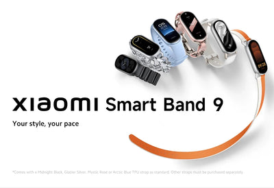 Global Version Xiaomi Smart Band 9 1.62'' AMOLED Supports 150+ sports modes 21-day battery life* sleep SpO₂ monitoring* band