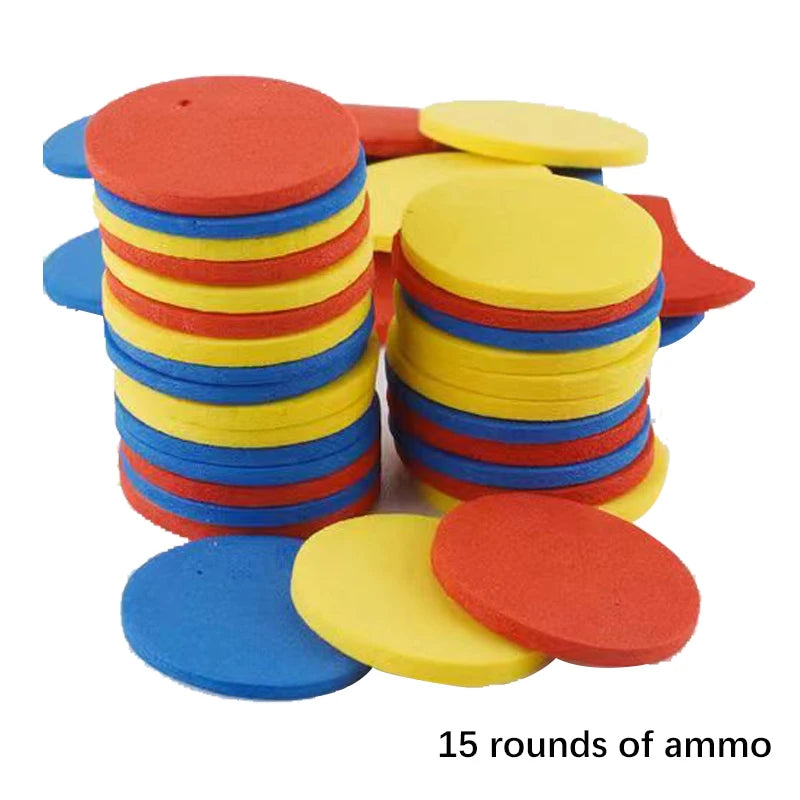 Children Flying Saucer Guns Carrot Flying Disc Launcher Toy Gun Radish Gun Safety EVA Frisbee Gun Kids Outdoor Games Sport Toys