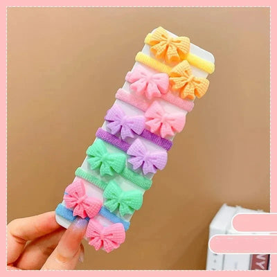 20-40 Pieces/Set Rubber Band for Children Cartoon Hair Band New Sweet Hair Rope Hair Accessories