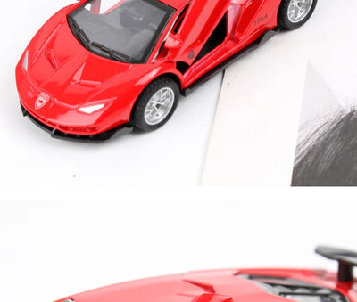 Alloy Sports Car Toy Super Sports Car Sliding Door Retractable Car Structure Model Children Toy Boy Gift