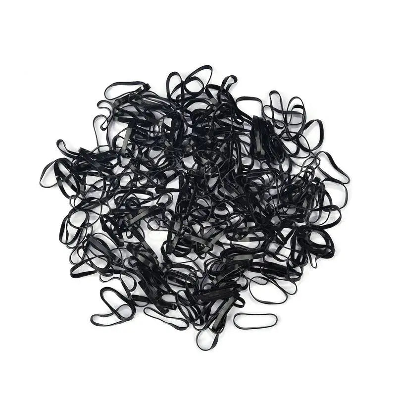 1000Pcs/Bag Colorful Small Disposable Hair Bands Scrunchie Girls Elastic Rubber Band Ponytail Holder Hair Accessories Hair Ties