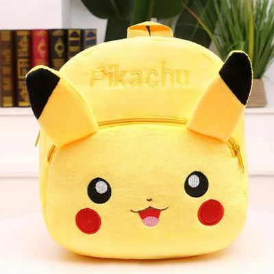 Anime Pokemon Pikachu Poke Ball Plush Backpack Kids Cartoon Plush Stuffed Backpack Storage Bags School Bag Kindergarten Gifts