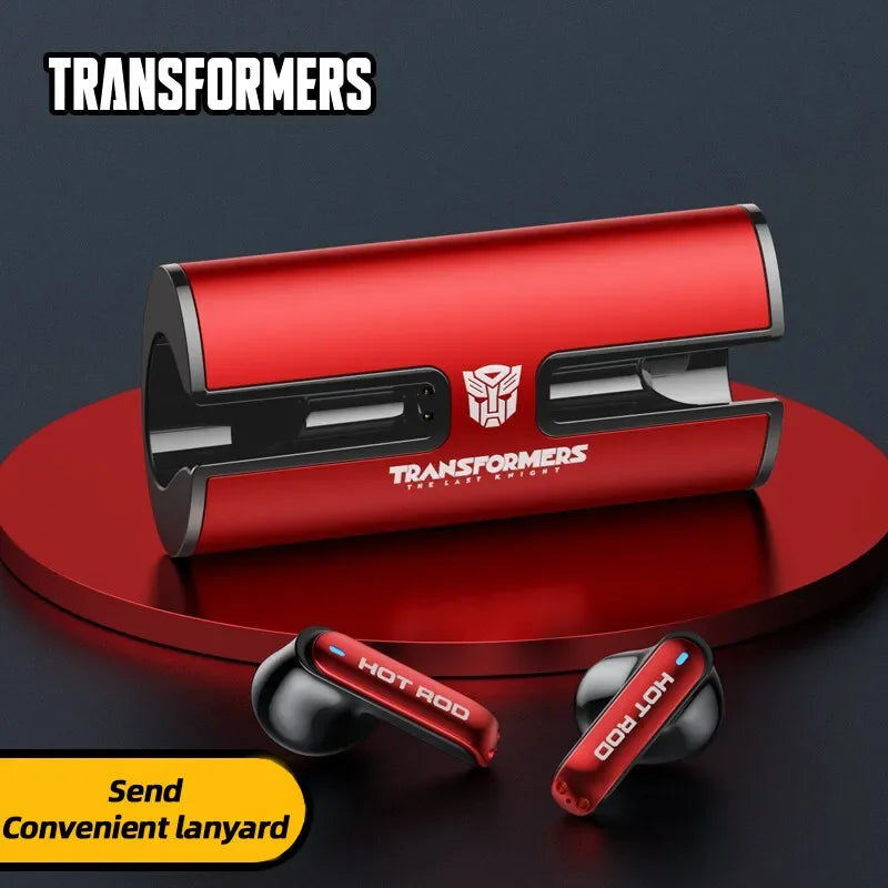 Transformers TF-T02 New TWS Wireless Bluetooth V5.3 Earphones Gaming Music Dual Mode Headset HiFi Sound Low Latency Headphones