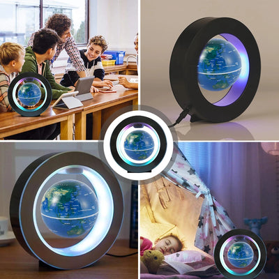 Magnetic Levitation Globe Birthday Gifts Electronic Antigravity Lamp Novelty Ball Light LED World Map Home Decoration Floating