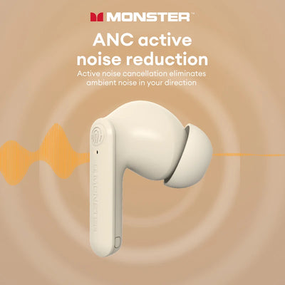 Monster XKT27 Bluetooth V5.4 Headset Long Standby Wireless HIFI Sound Earphones Intelligent Noise Reduction HD Call Earbuds