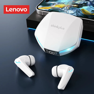 New Lenovo XT53 Wireless Upgrade Bluetooth 5.4 Earbuds LED Digital Display Low Latency Gaming Headset Waterproof Sport Earphones